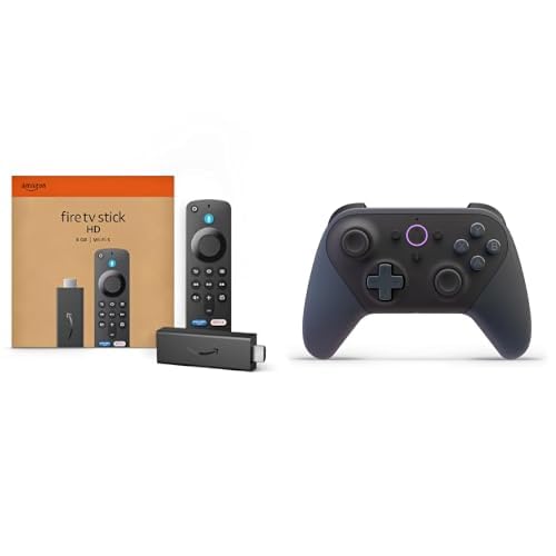 Fire TV Stick HD with Alexa Voice Remote & Luna Wireless Controller Bundle E164