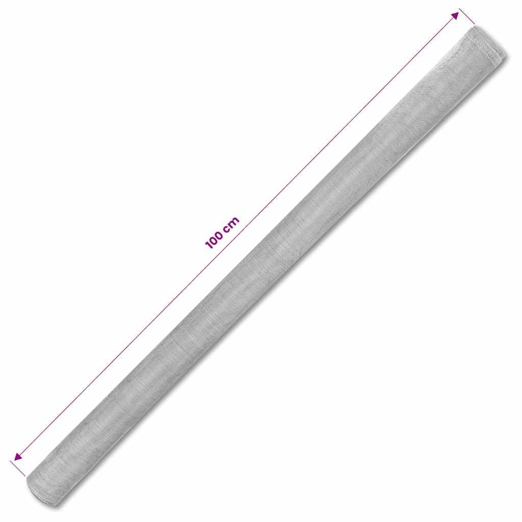 Aluminum Mesh Screen 39.4"x196.9" Silver J3346