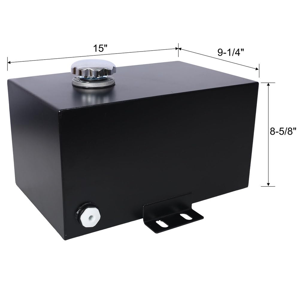5-Gallon Hydraulic Reservoir Tank, 14-Gauge Steel, Black Powder-Coated G26735