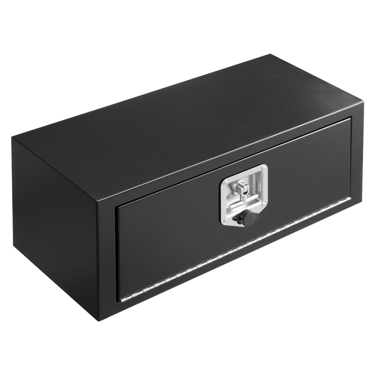 Underbody Truck Tool Box 27 x 10 x 10 Inch Heavy Duty Steel with Lock & Keys Black Y365
