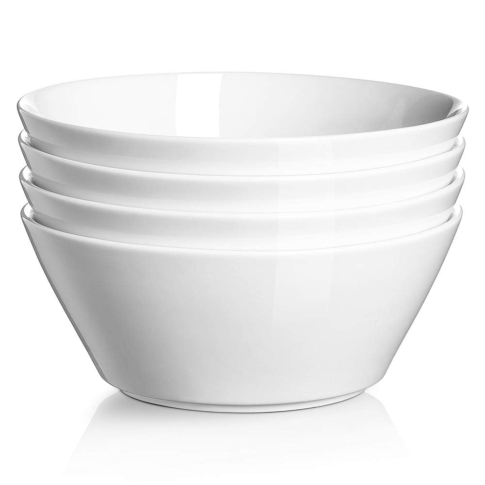 32 OZ Soup Bowls Set of 4 + 86 oz Ceramic Serving Dishes V2983