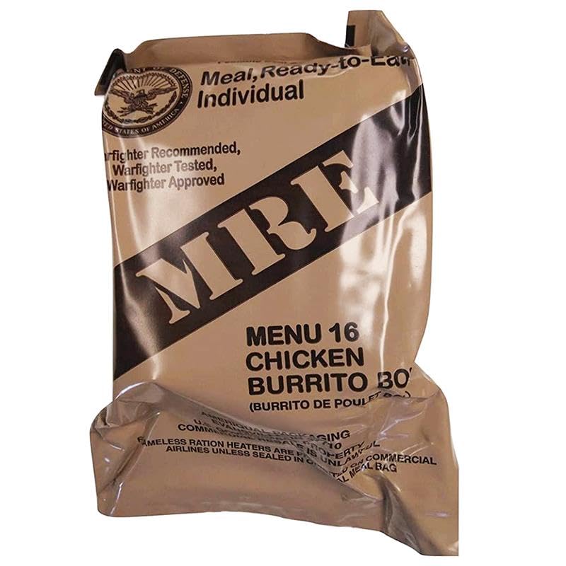 Military MRE Meal Chicken Burrito Bowl N276