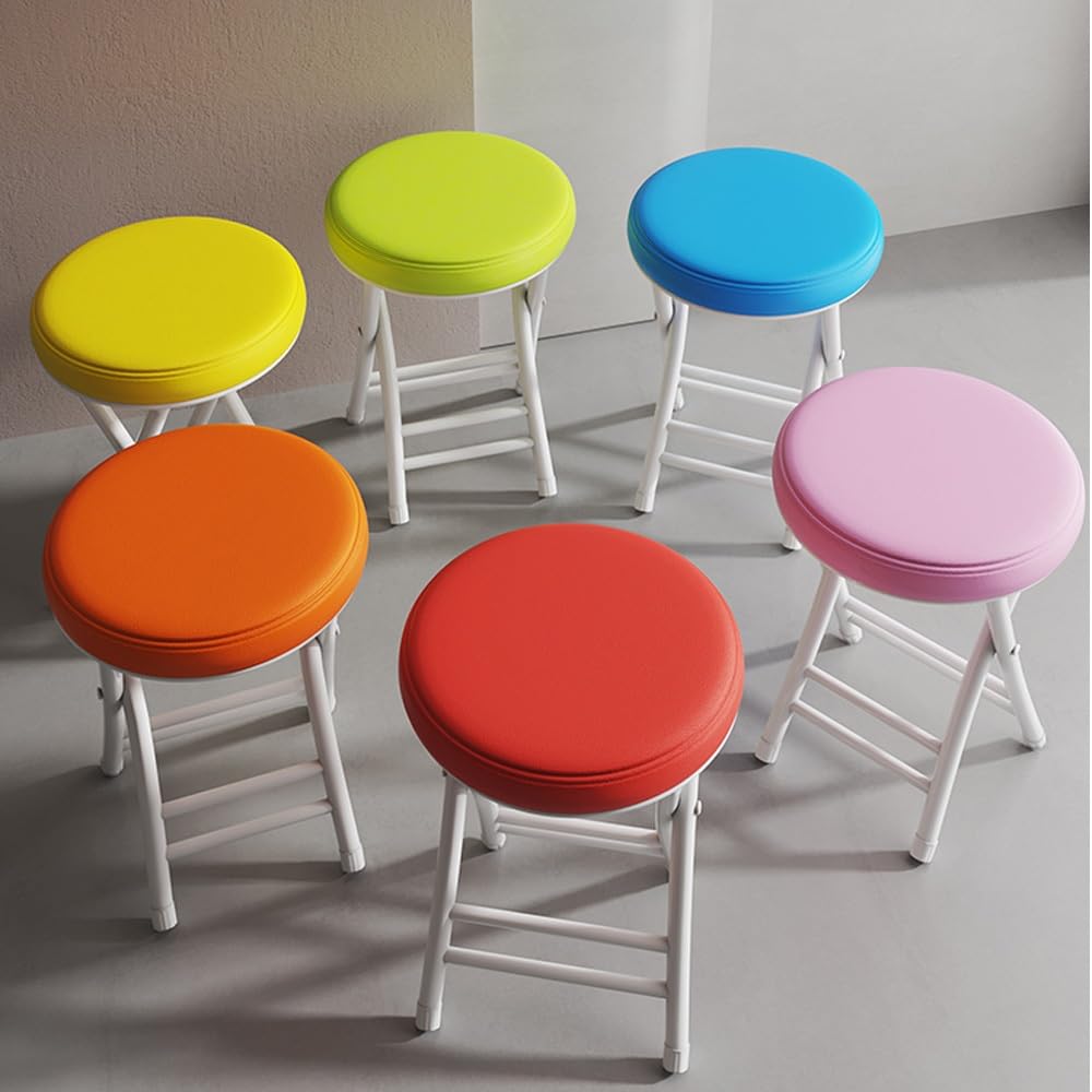 Black 18 Inch Folding Padded Stool M48528