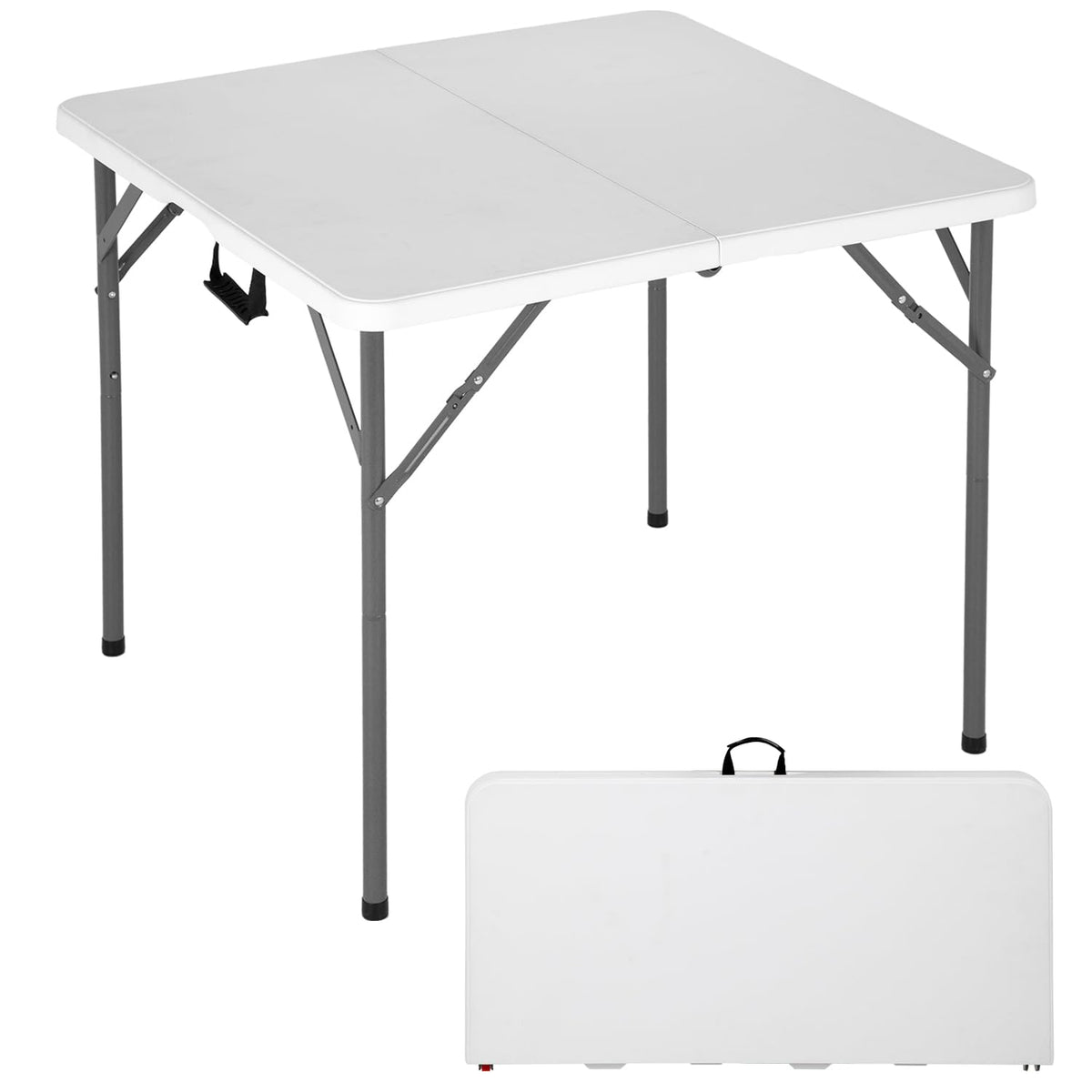34" White Folding Plastic Table G9151