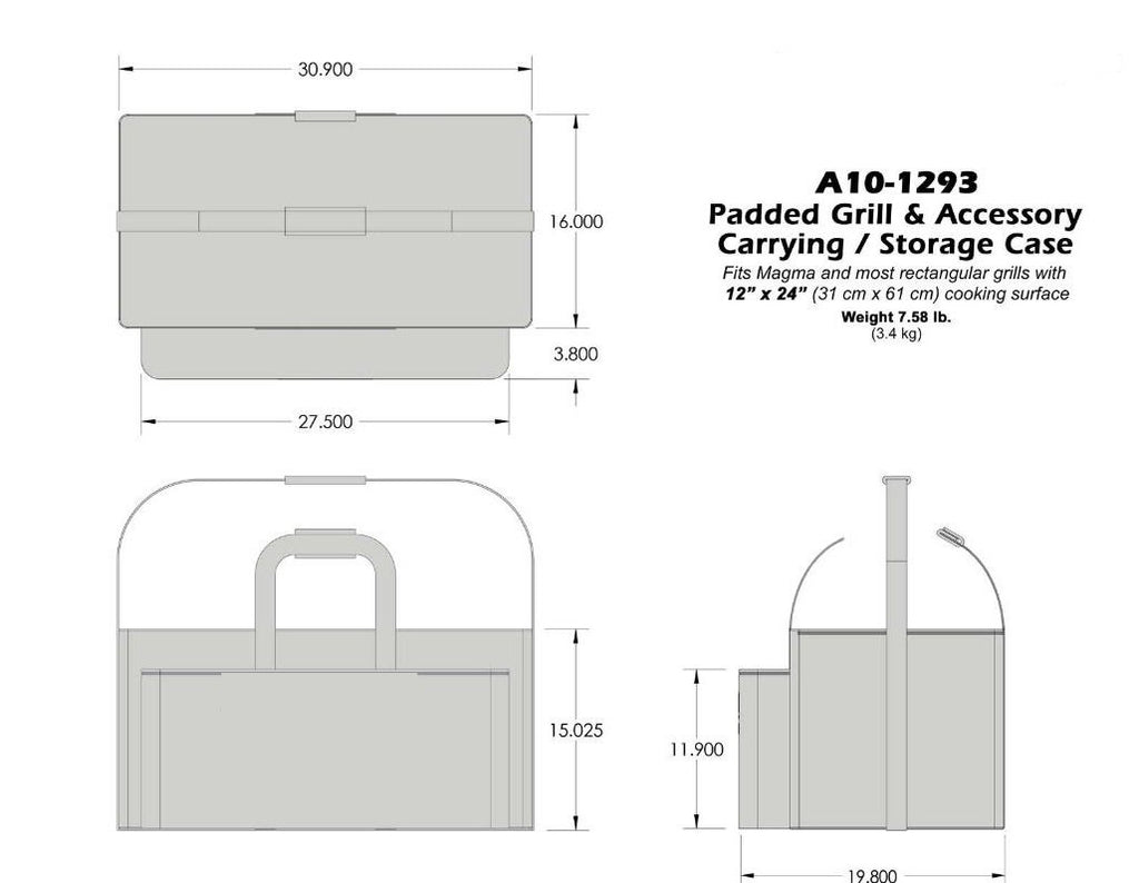 Gas Grill with Carrying Storage Case H567