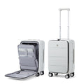 Smoke White 20 Inch Hard Shell Carry On Luggage K4296