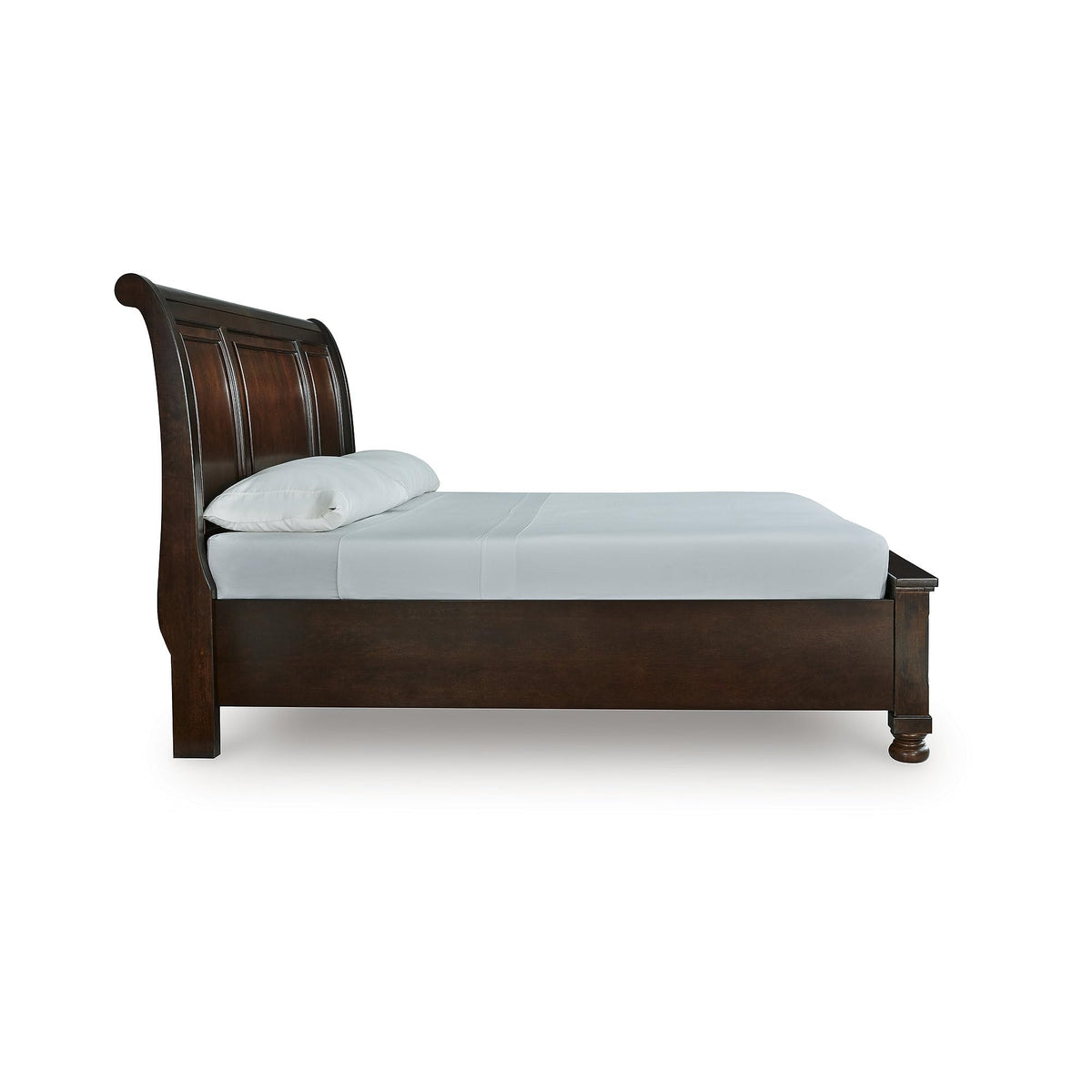 Cal King Sleigh Bed Frame with Storage M458557