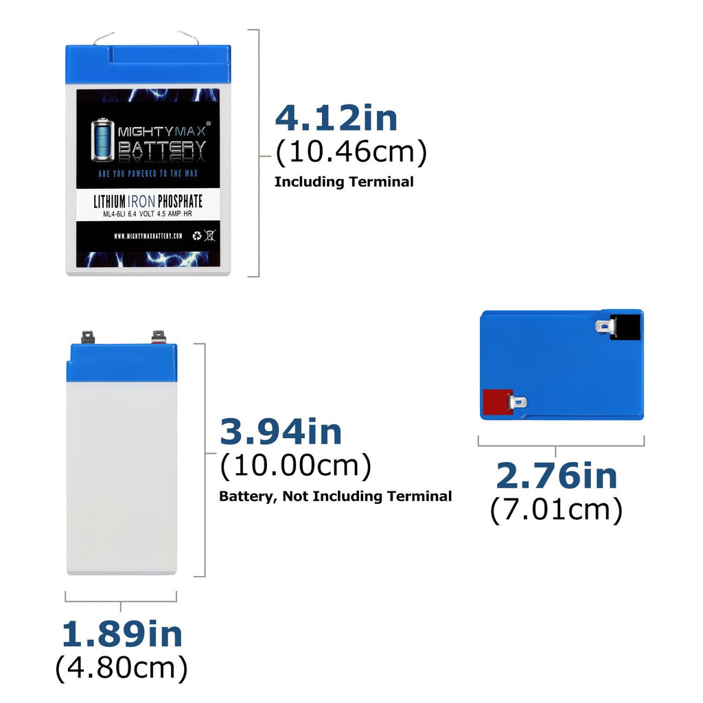 6V 4.5AH Lithium Replacement Battery U553