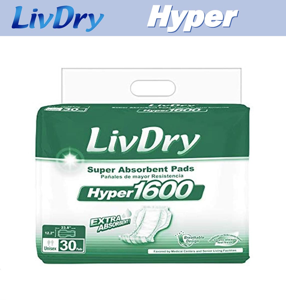 High Absorbency Incontinence Pad Insert 30 Count L638718