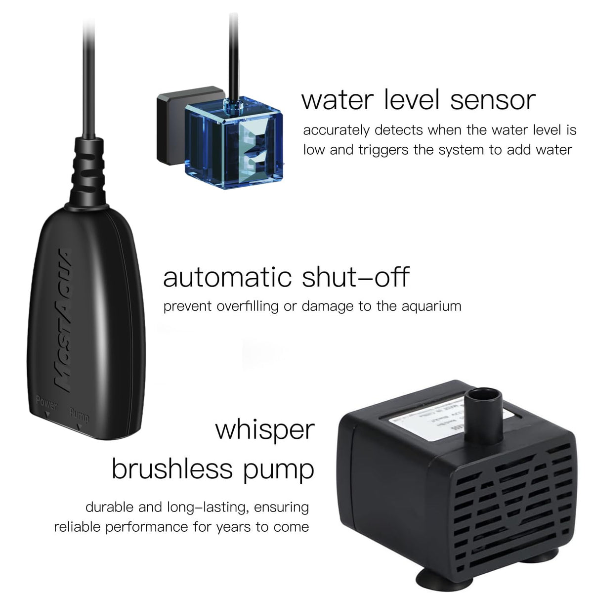 Aquarium Auto Top Off Dual Sensor Water Refilling Kit I177848