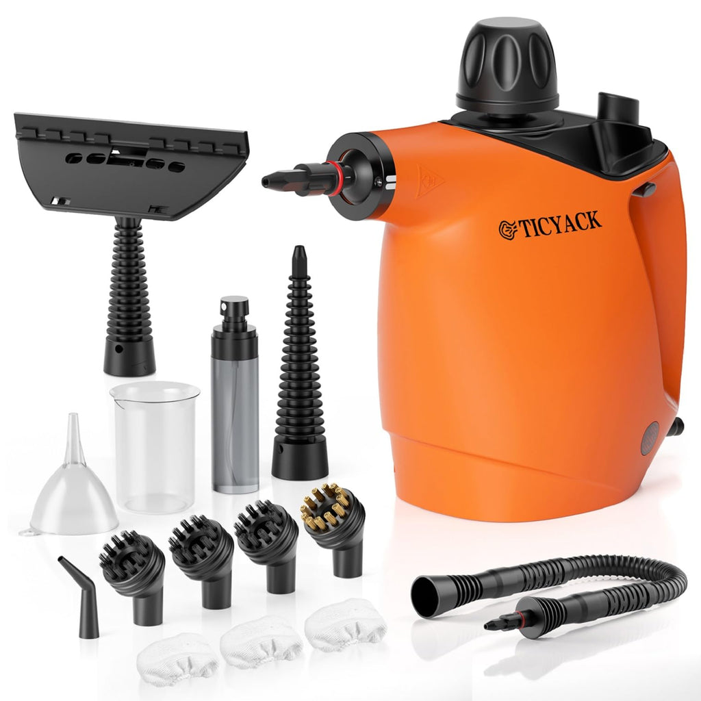 Handheld Steam Cleaner 500ML 16 PCS Orange O7859