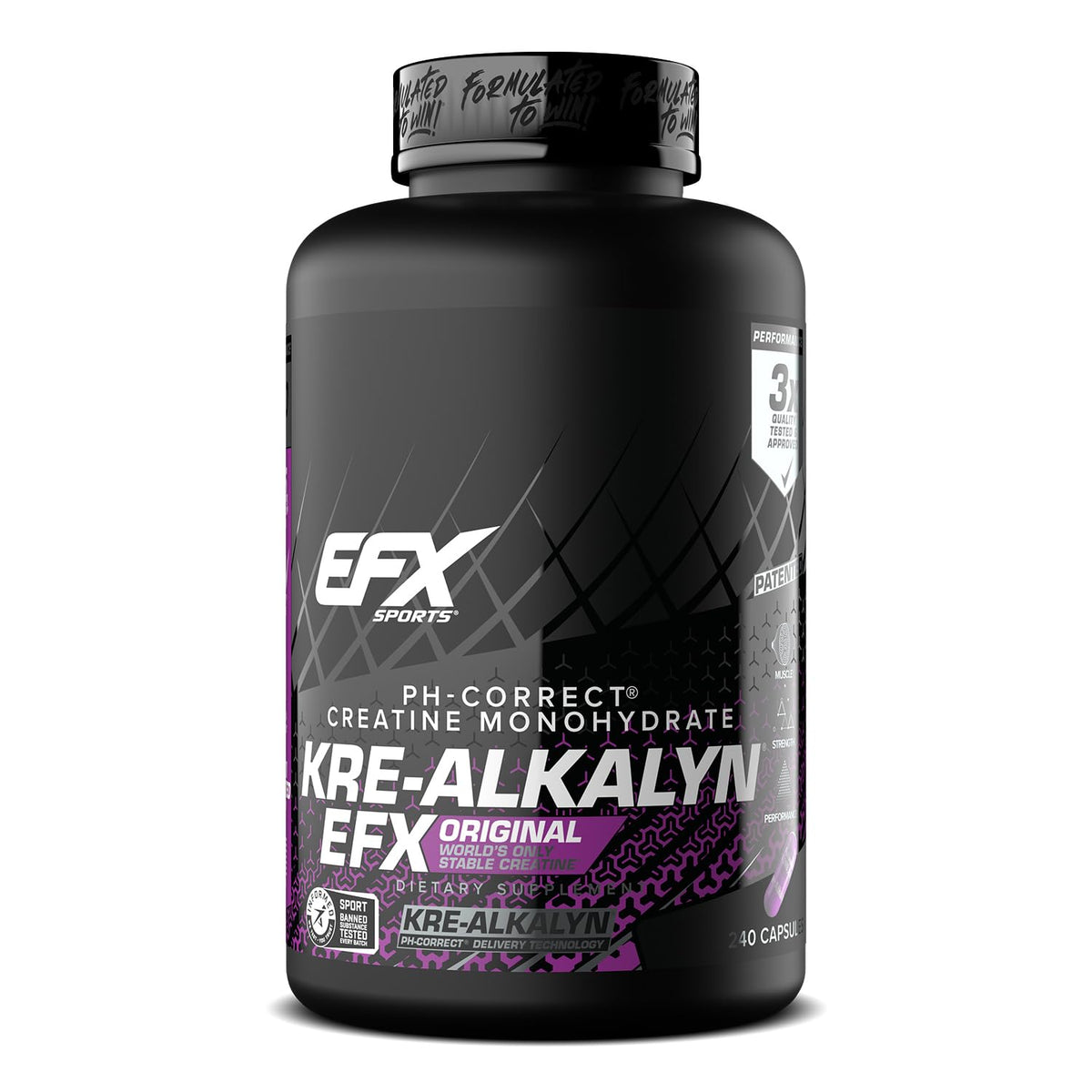 Creatine Monohydrate Pill Supplement 240 Capsules K255657