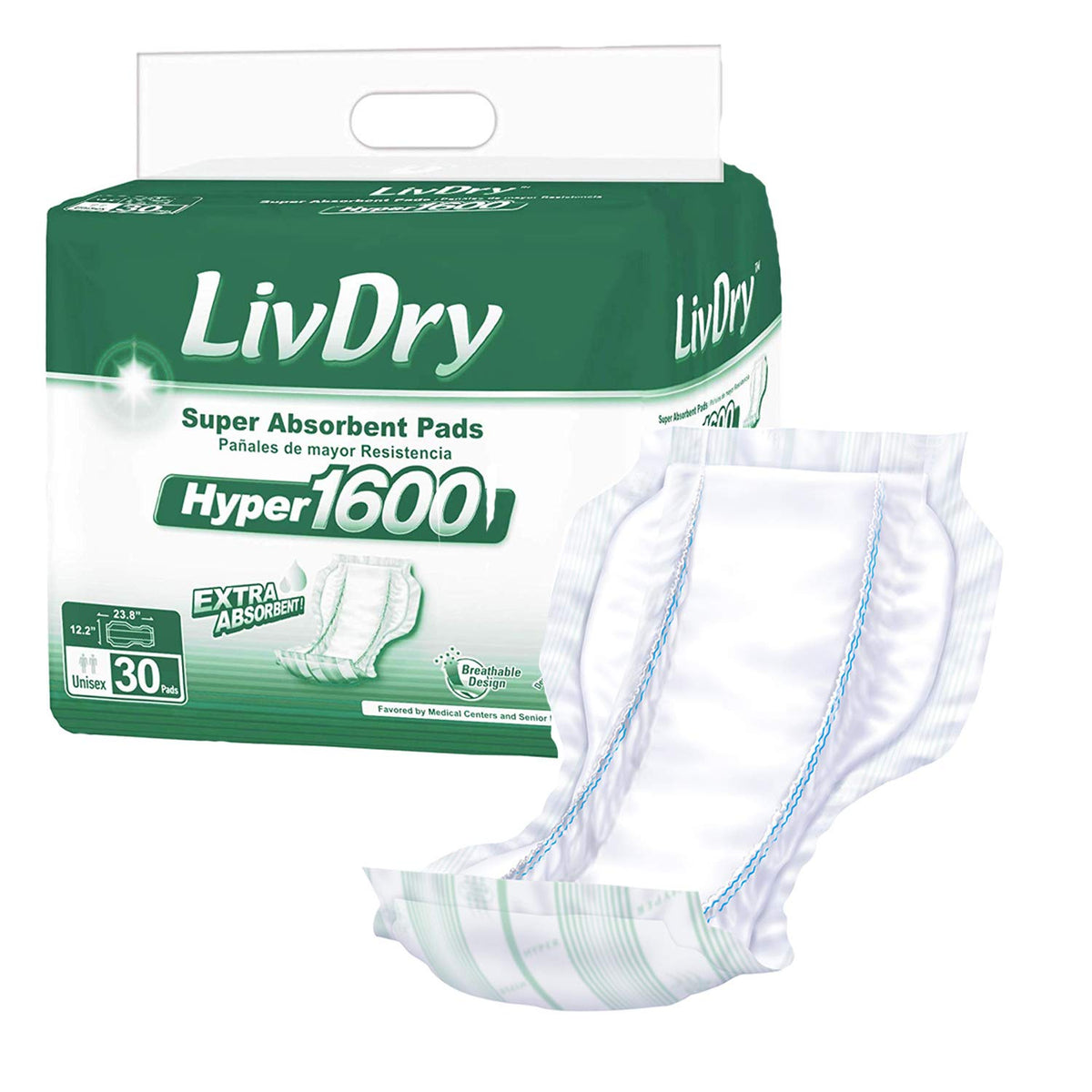 High Absorbency Incontinence Pad Insert 30 Count L638718