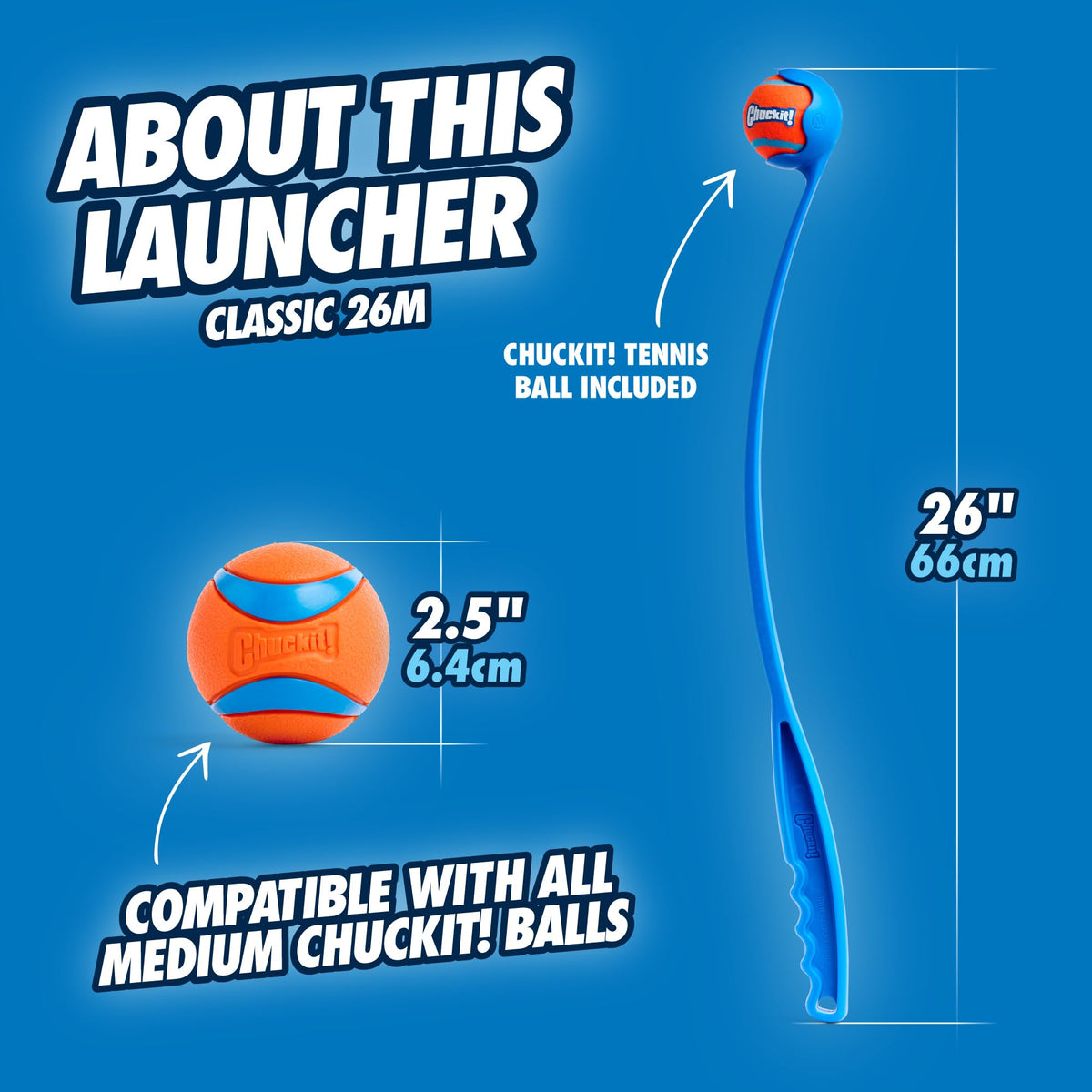 Dog Ball Launcher with 2.5in Ball U525