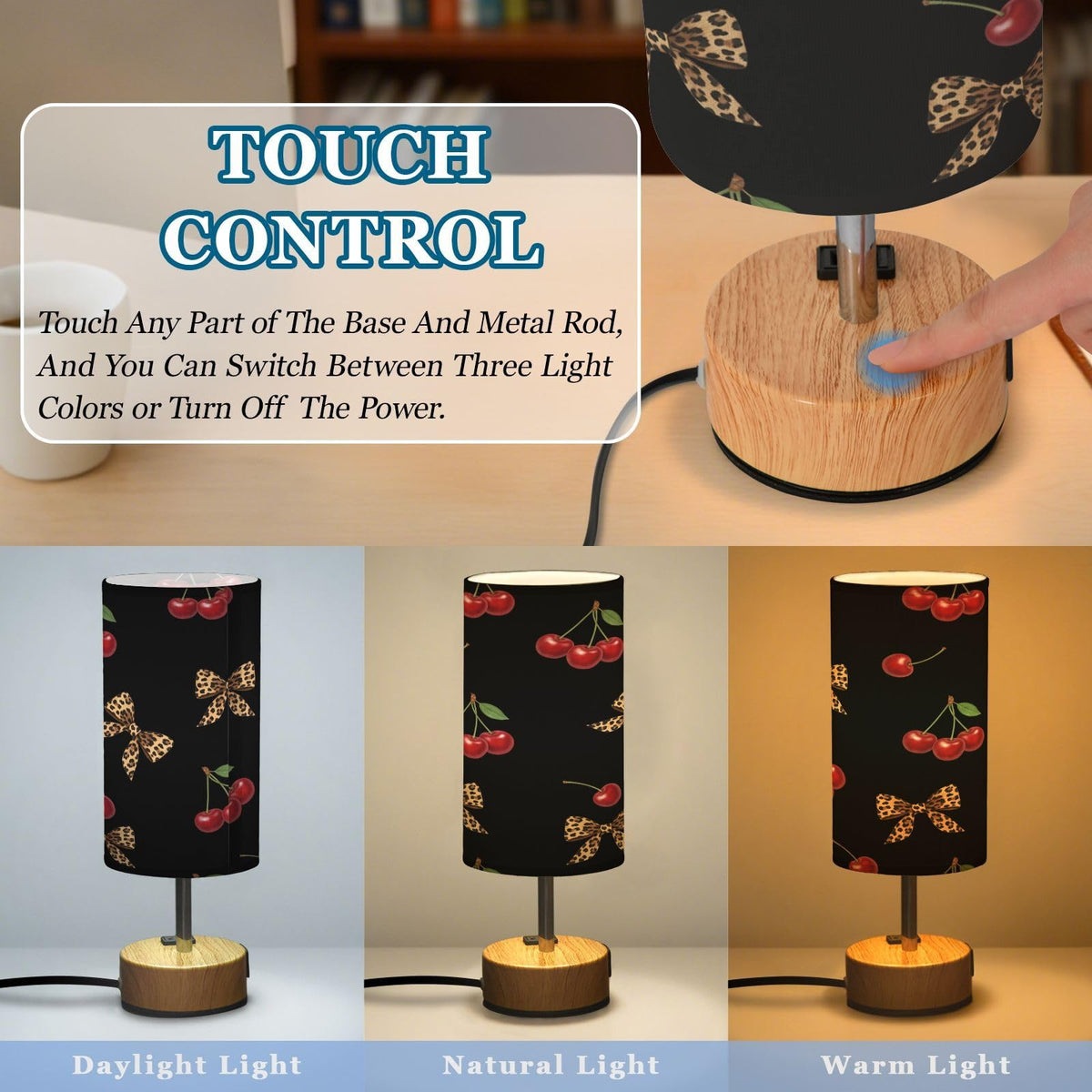 Bedside Table Lamp with USB K929