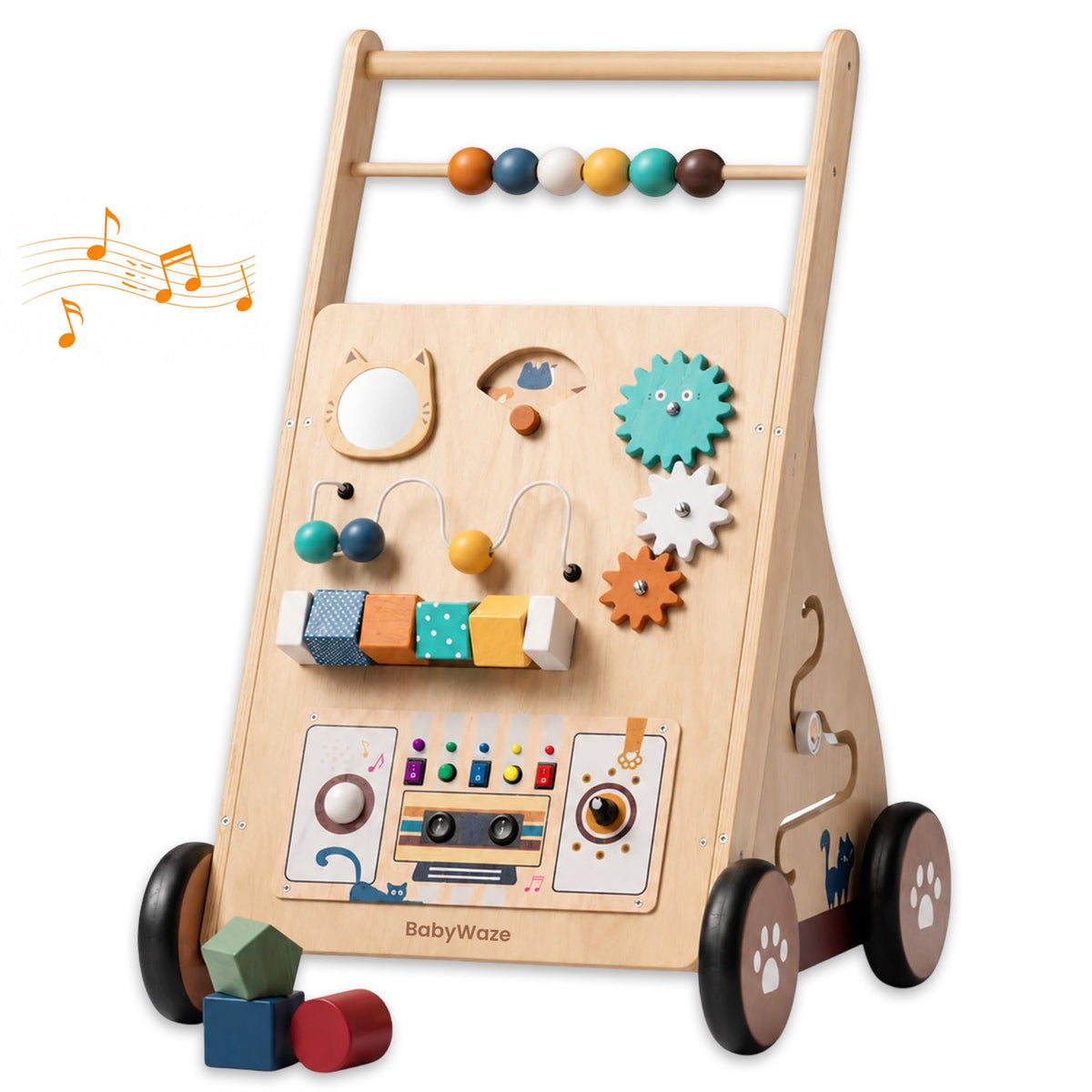 Wooden Baby Walker with Wheels I5258