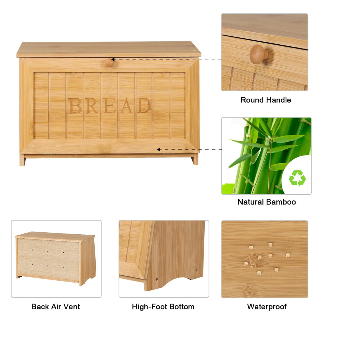Wooden Bread Box W759910