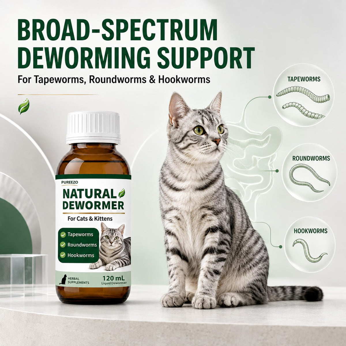 Cat Dewormer for Cats & Kittens V48430