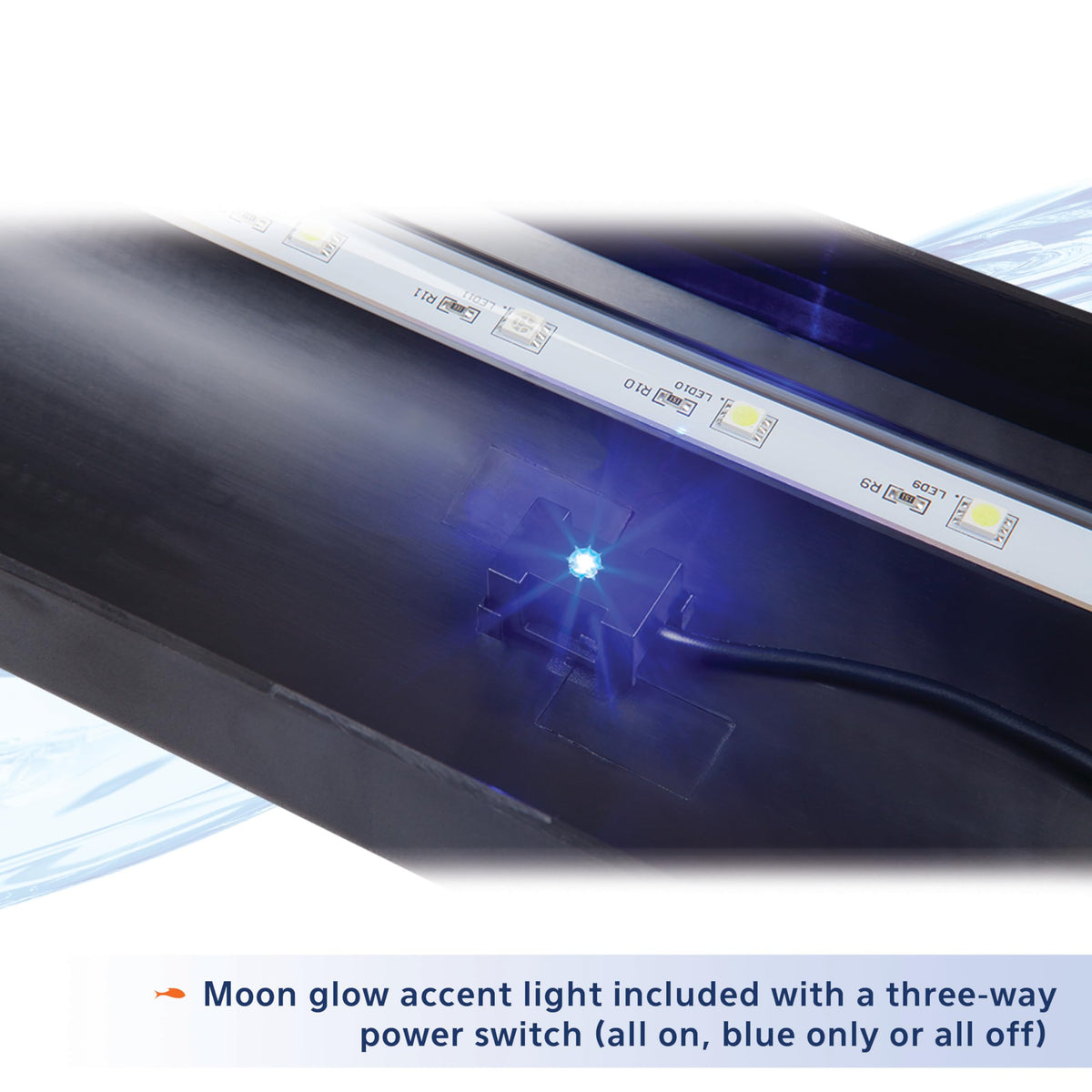 Black 20 Inch LED Aquarium Hood Q52803