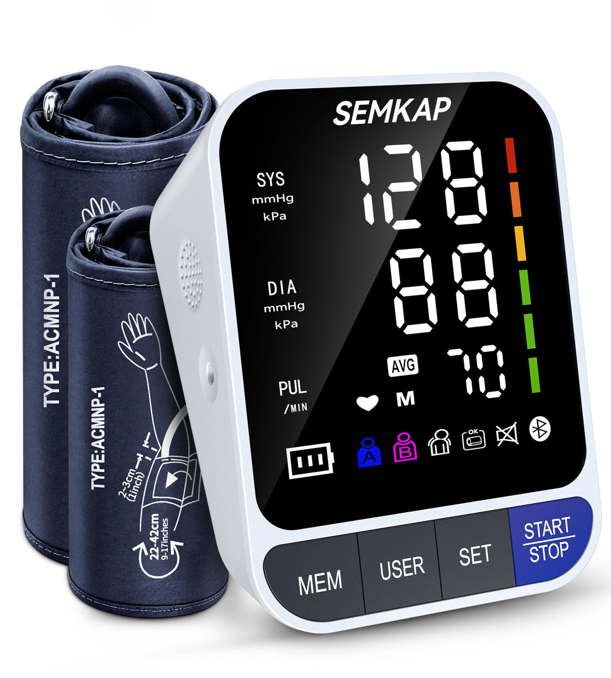 Blood Pressure Monitor with 2 Cuffs G818