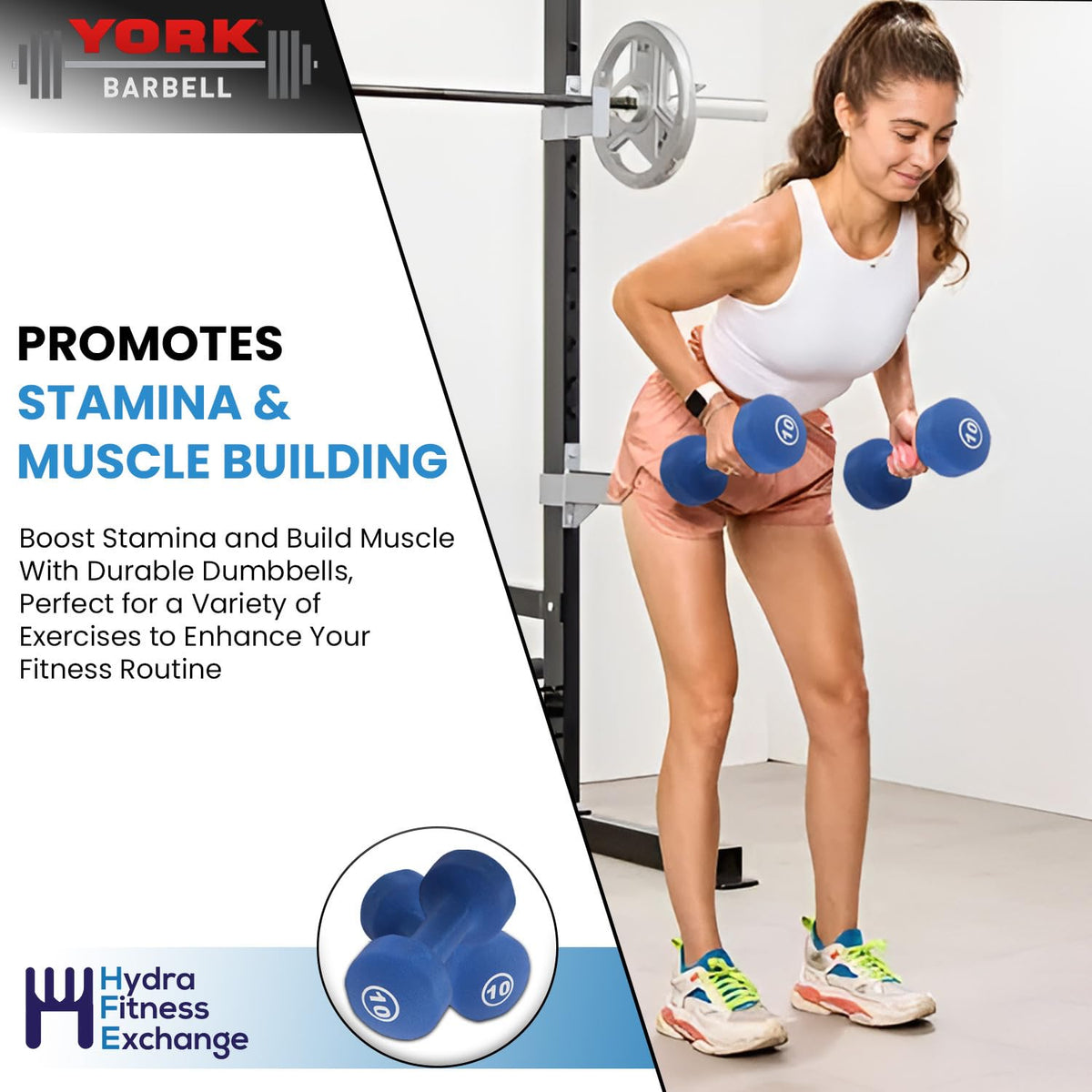 Neoprene Coated Dumbbell Set Blue W922025