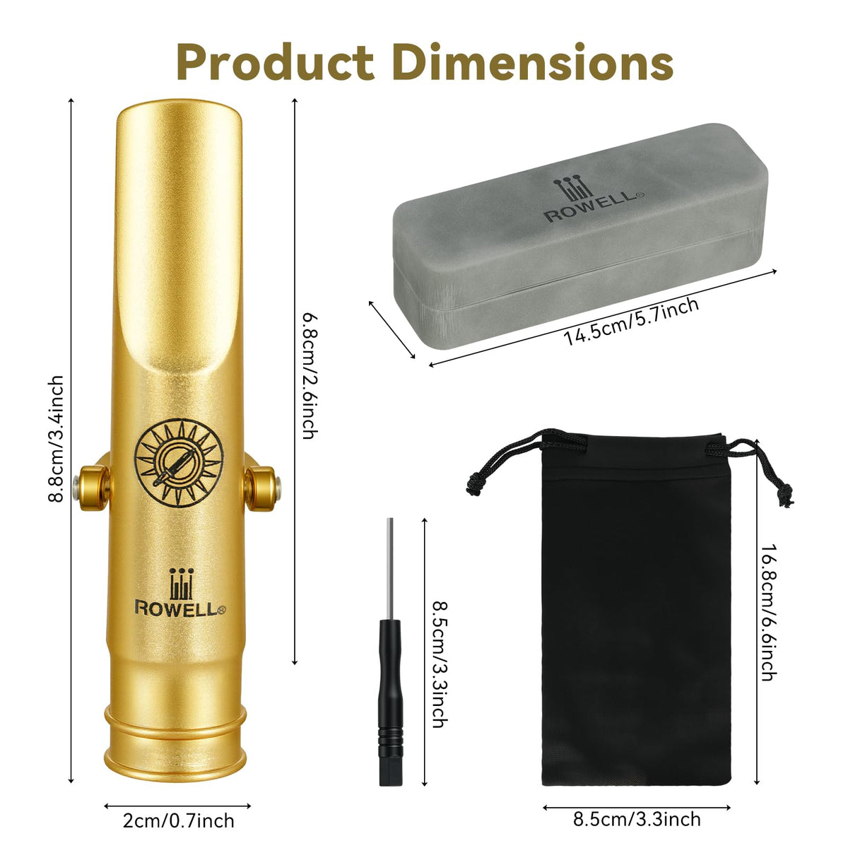 Alto Saxophone Metal Mouthpiece T814