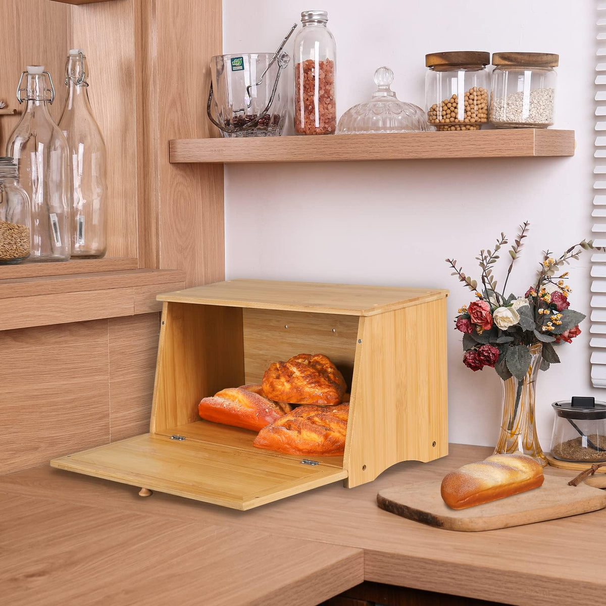 Wooden Bread Box W759910