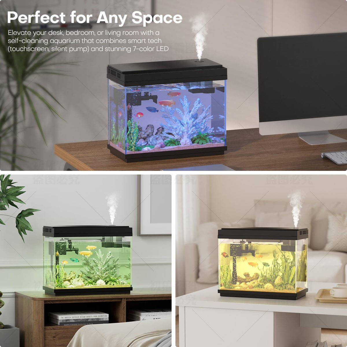 2.5 Gal Self-Cleaning Aquarium Starter Kit X796559