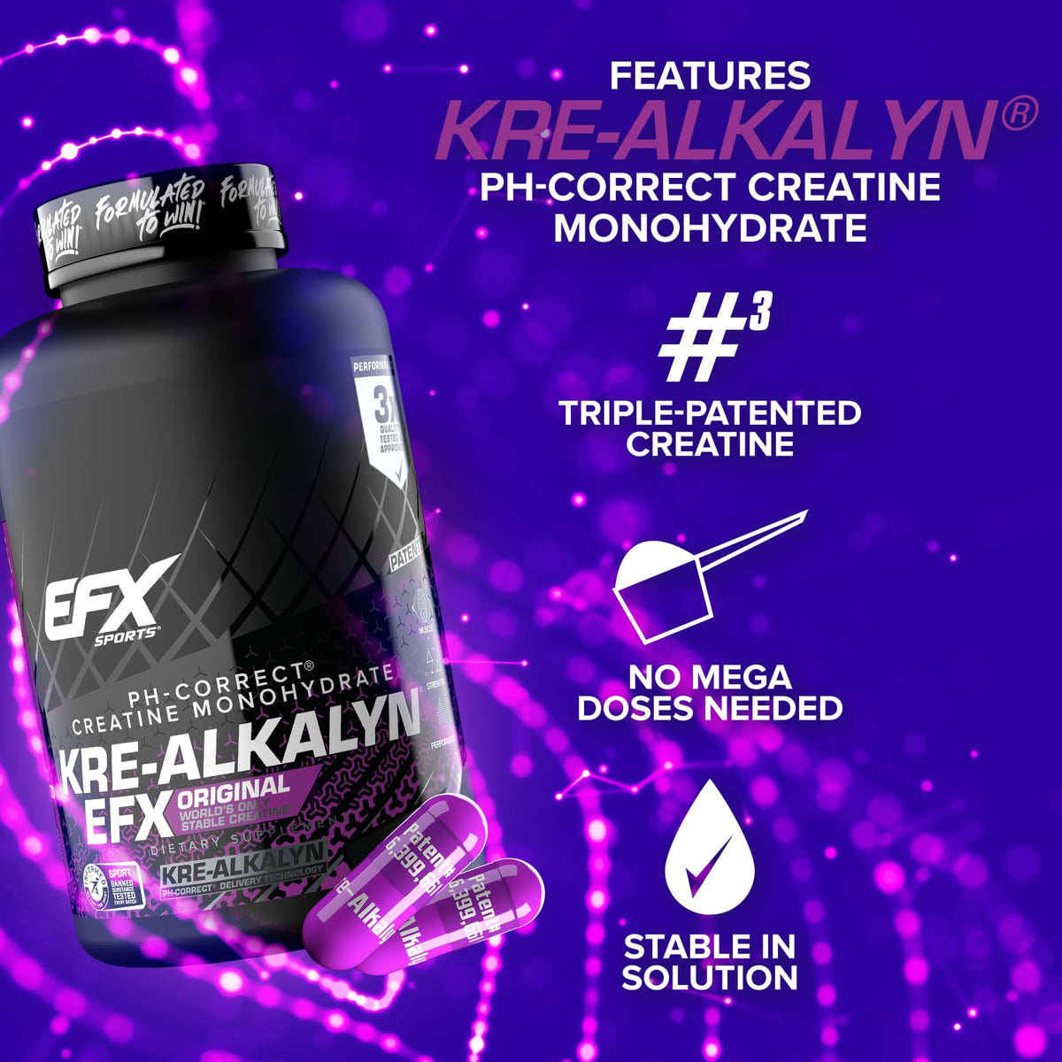 Creatine Monohydrate Pill Supplement 240 Capsules K255657