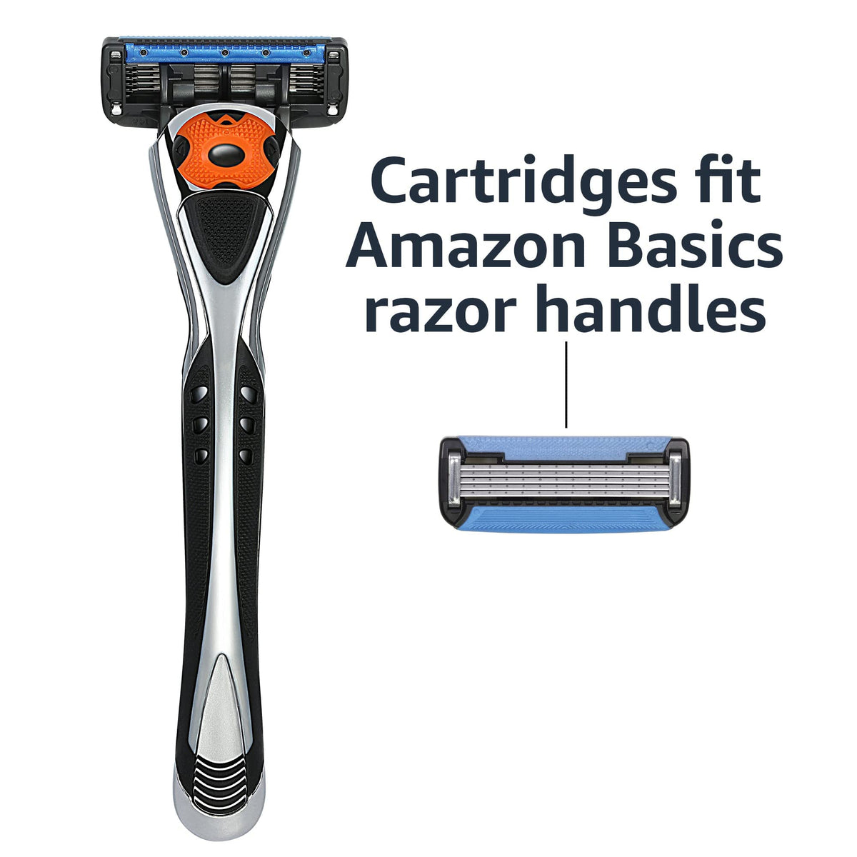 5-Blade Men's Razor with 16 Cartridges, Black Y8192