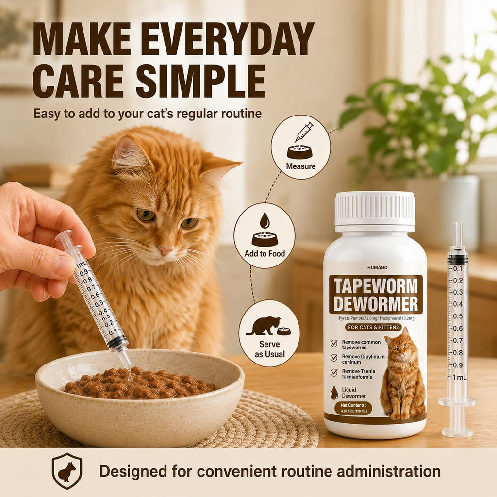 Broad Spectrum Cat Tapeworm Dewormer F552