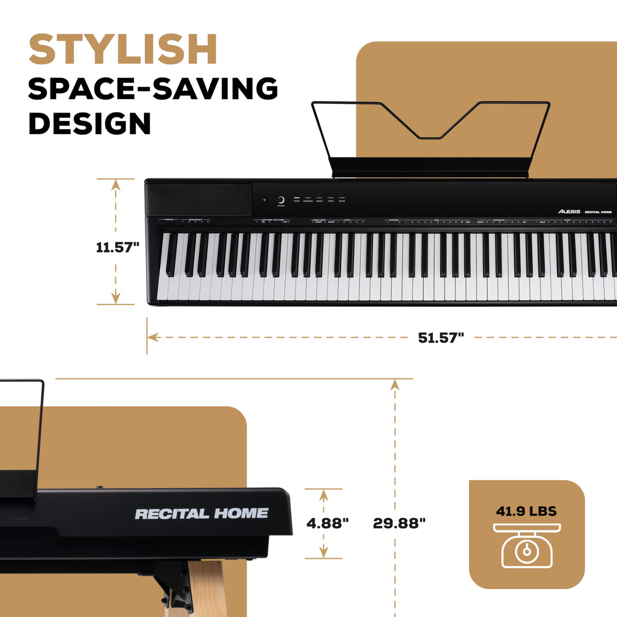 88-Key Black Digital Piano A494993