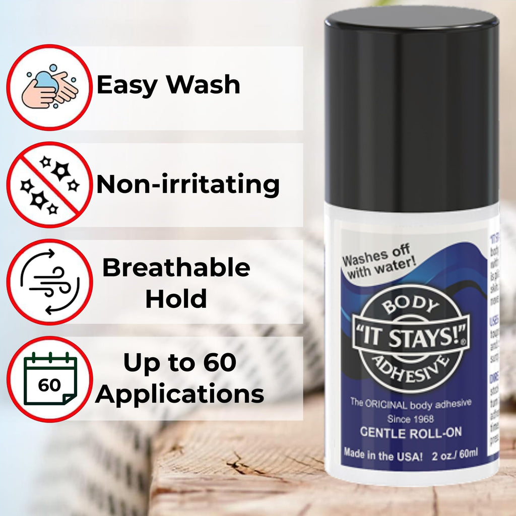 Roll-On Body Fixative Glue 2 oz 3 Bottle Value Pack C4562