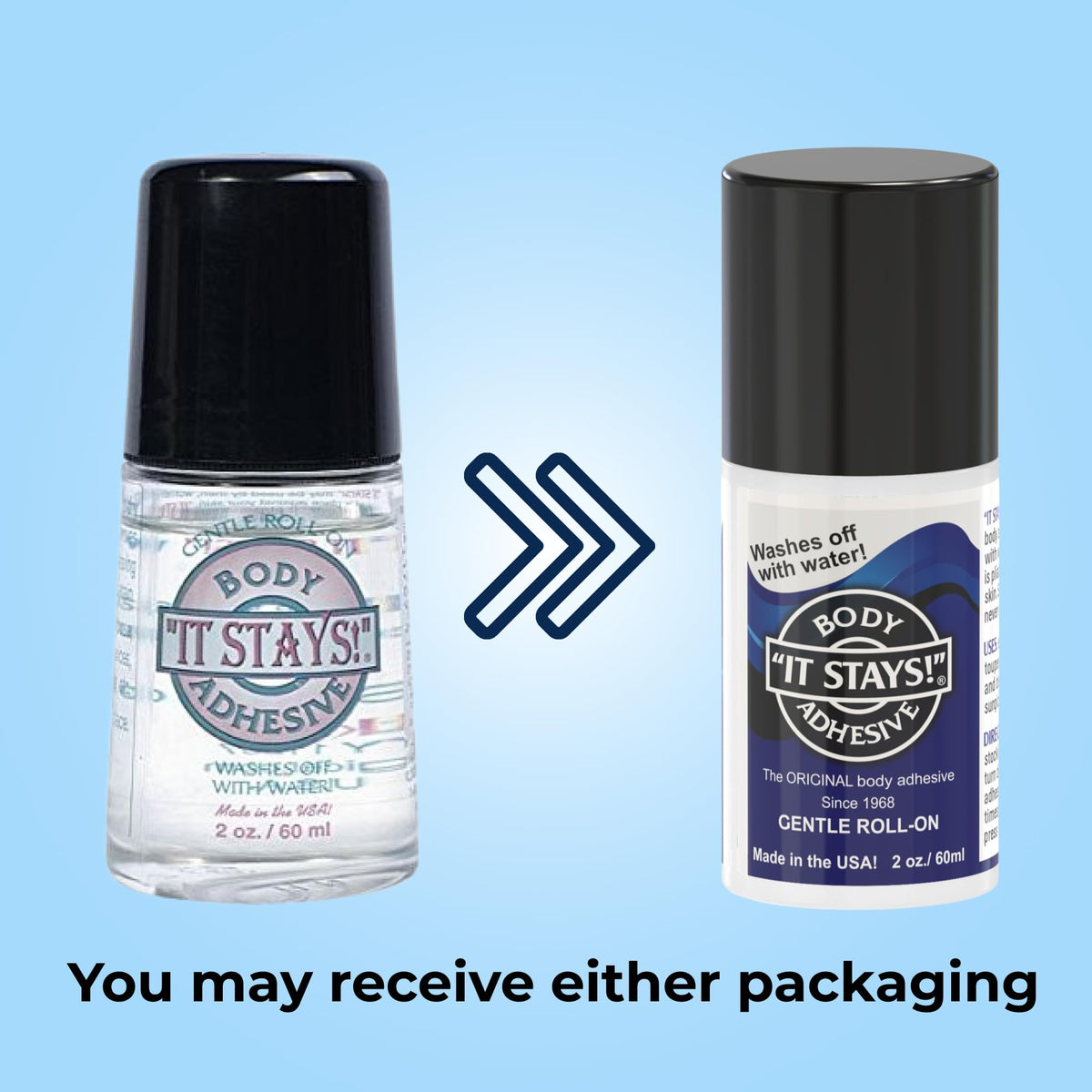Roll-On Body Fixative Glue 2 oz 3 Bottle Value Pack C4562