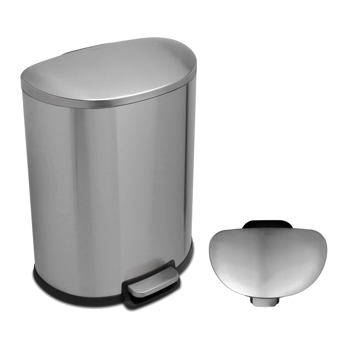 50L Stainless Steel Trash Can with Soft Close Lid E353412