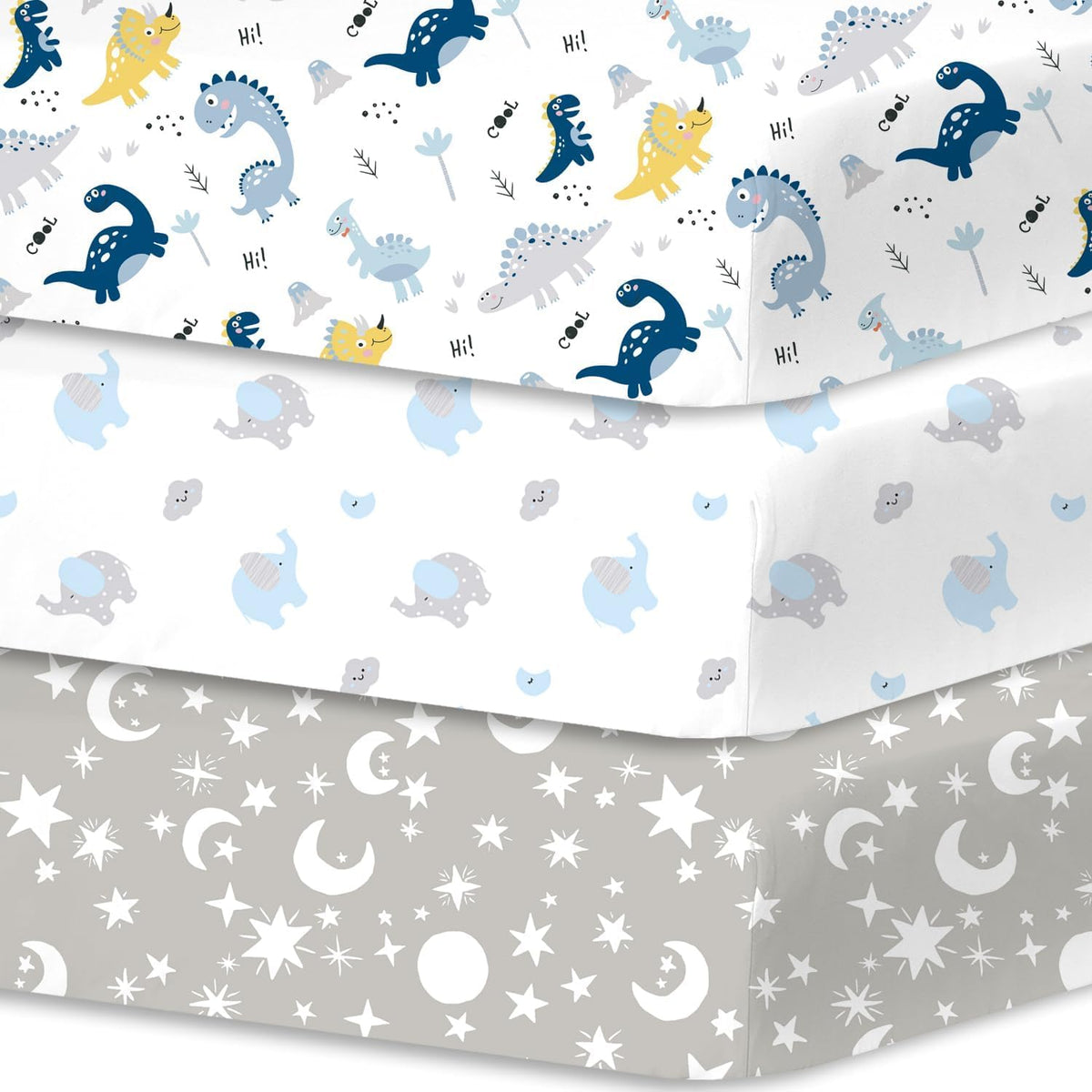 3 Pack Baby Crib Sheets B886595
