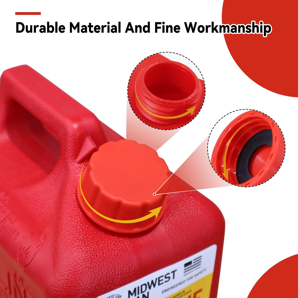 6 Pack Replacement Gas Can Caps L4015