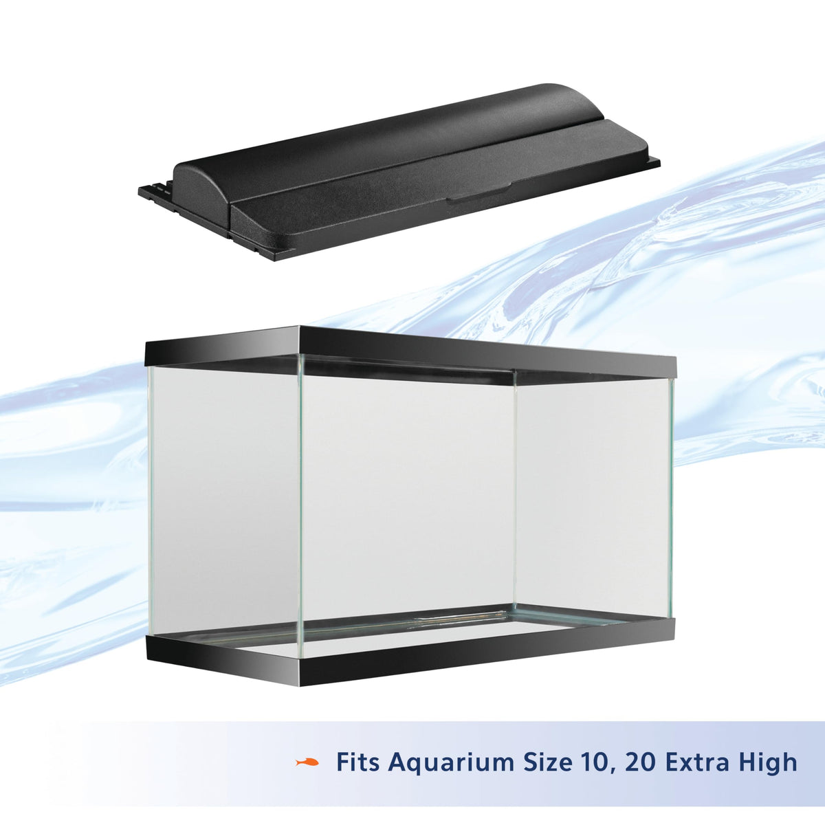 Black 20 Inch LED Aquarium Hood Q52803