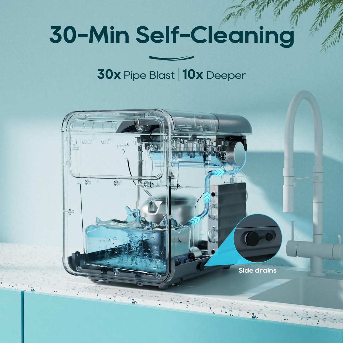 Countertop Ice Maker 9 Ice Cubes 26.5LBS/24H U355467