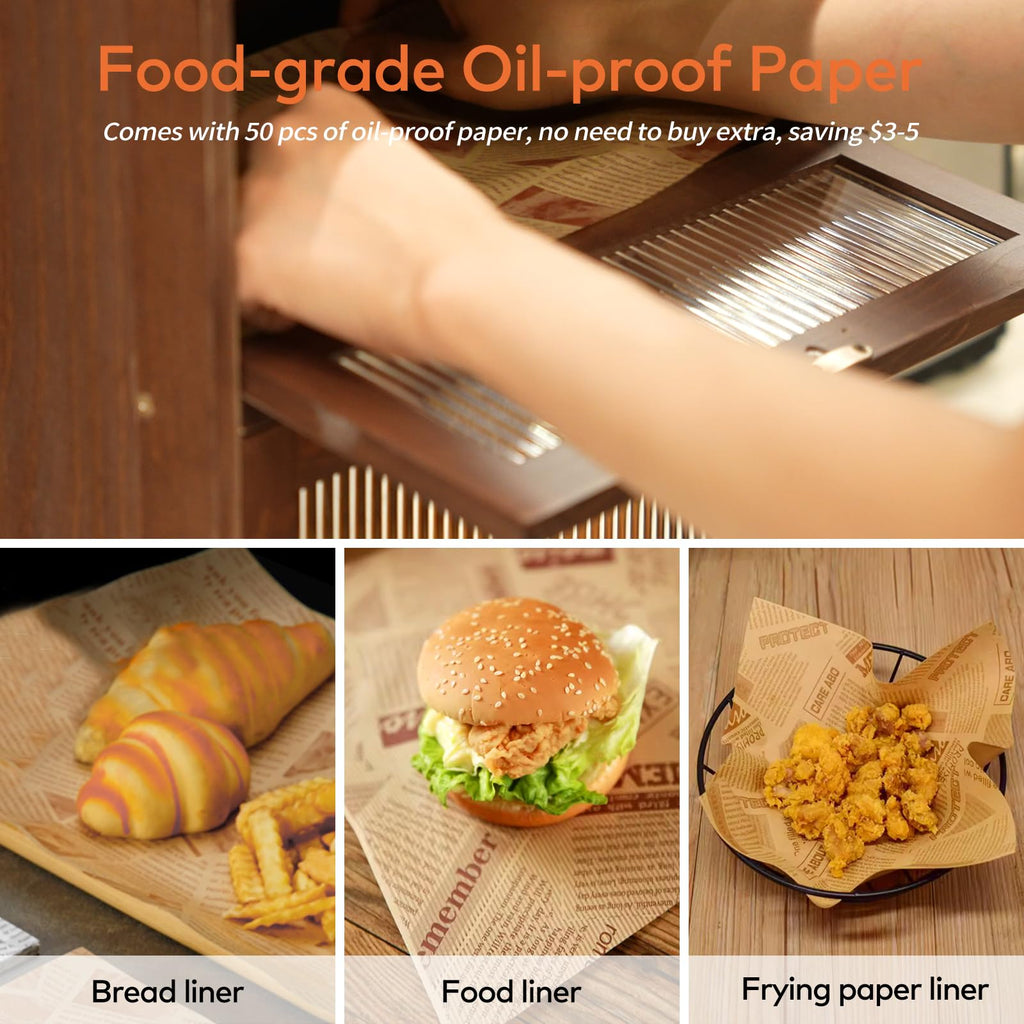 Wood Bread Box with Cutlery Drawer B745