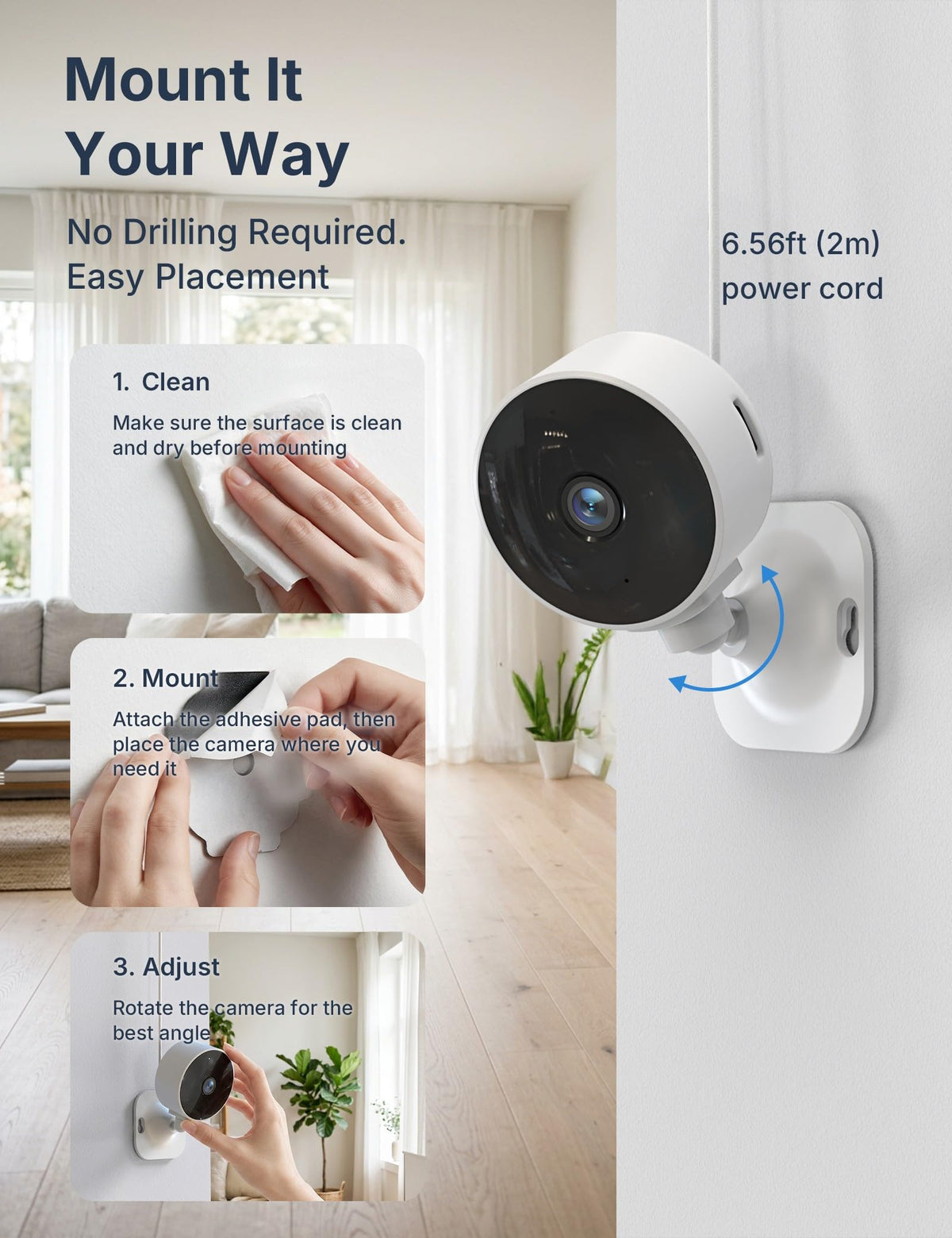 2.4GHz Indoor Security Camera 1080P 2-Pack C358