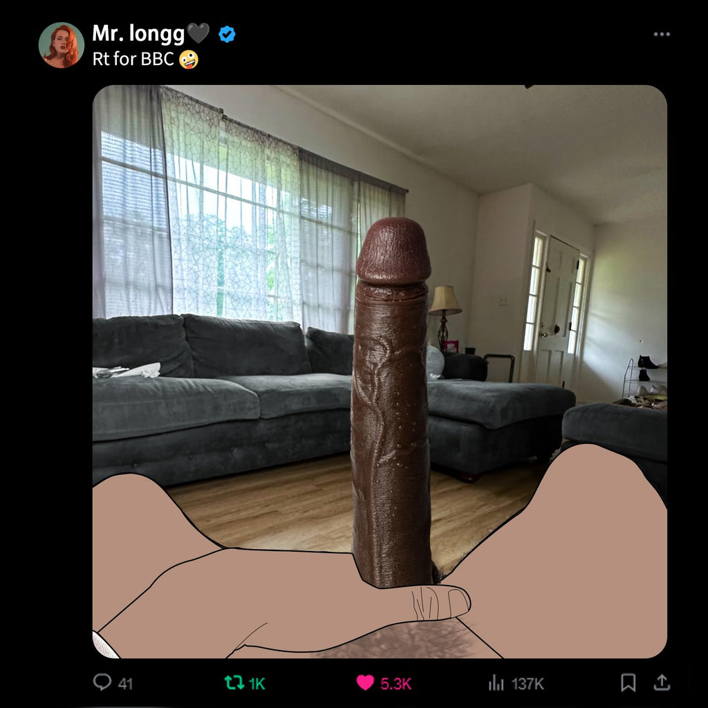 Big Black XL Dildo with Suction Cup B510438