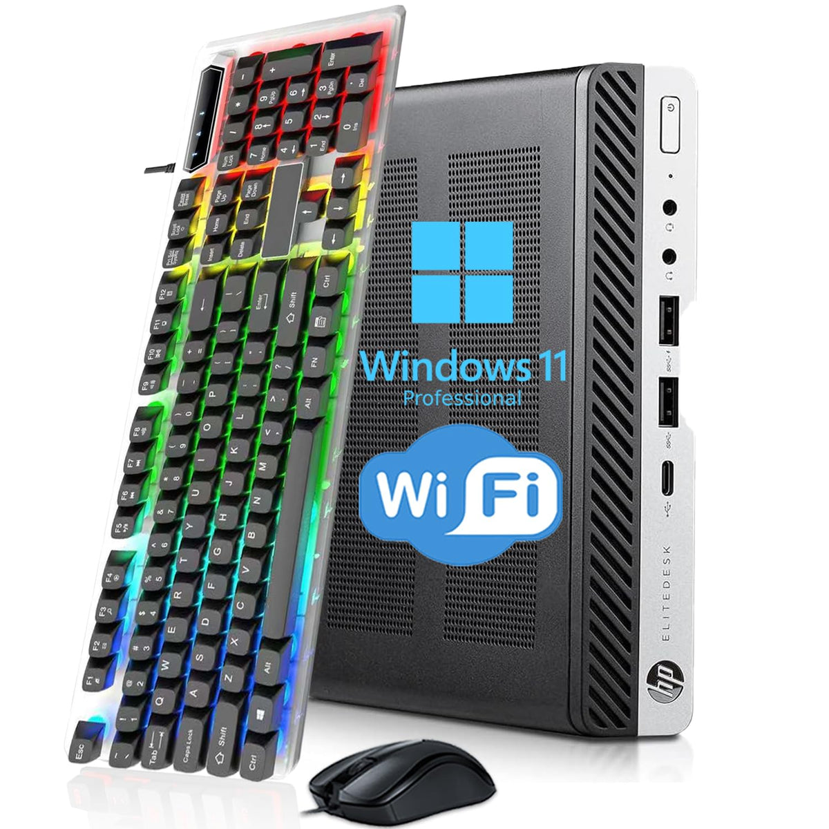 Mini PC Desktop Computer, Intel Core i5-9500T, 8GB DDR4 RAM, 256GB SSD, Windows 11 Pro L931123