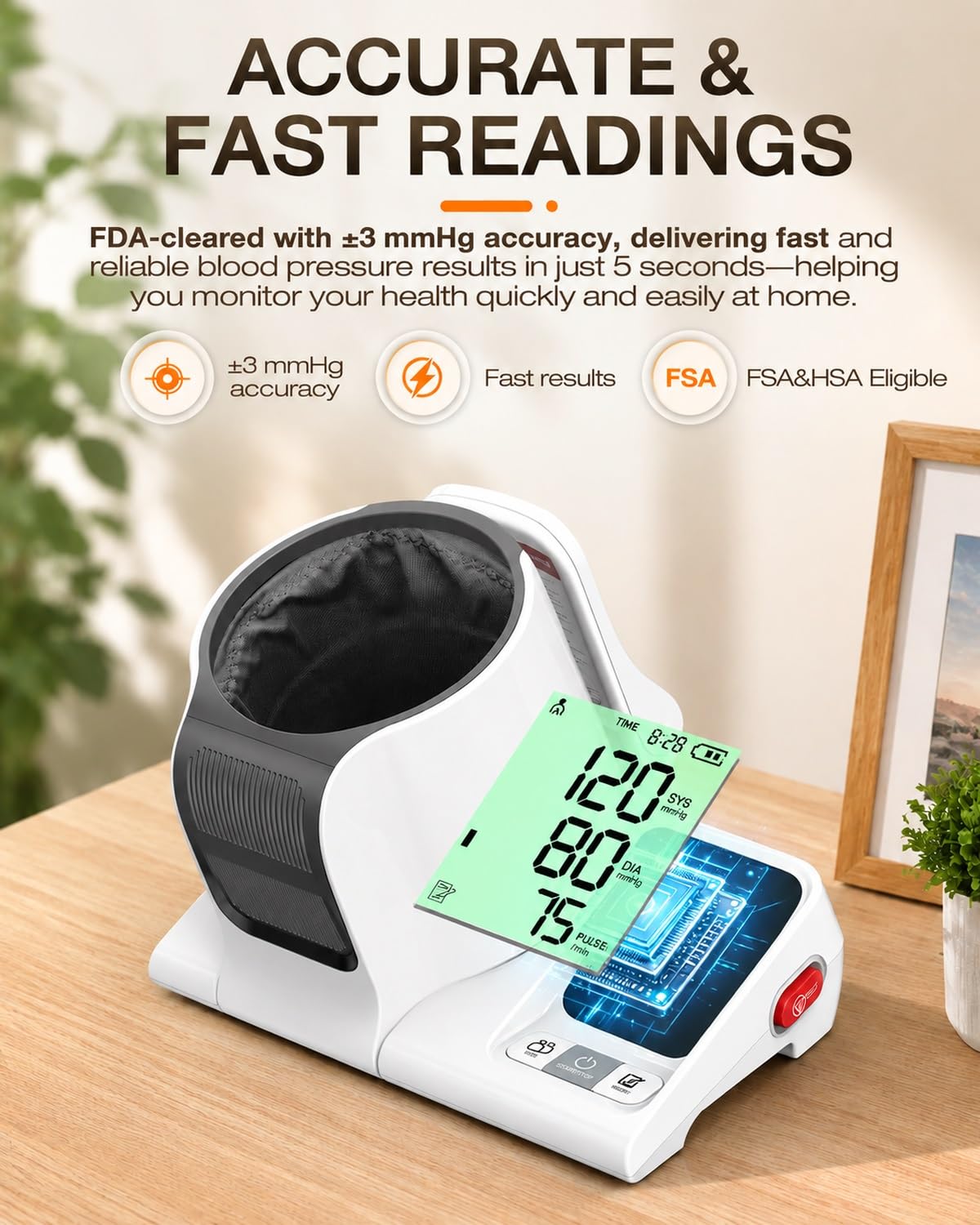 Upper Arm Blood Pressure Monitor Large Y8116