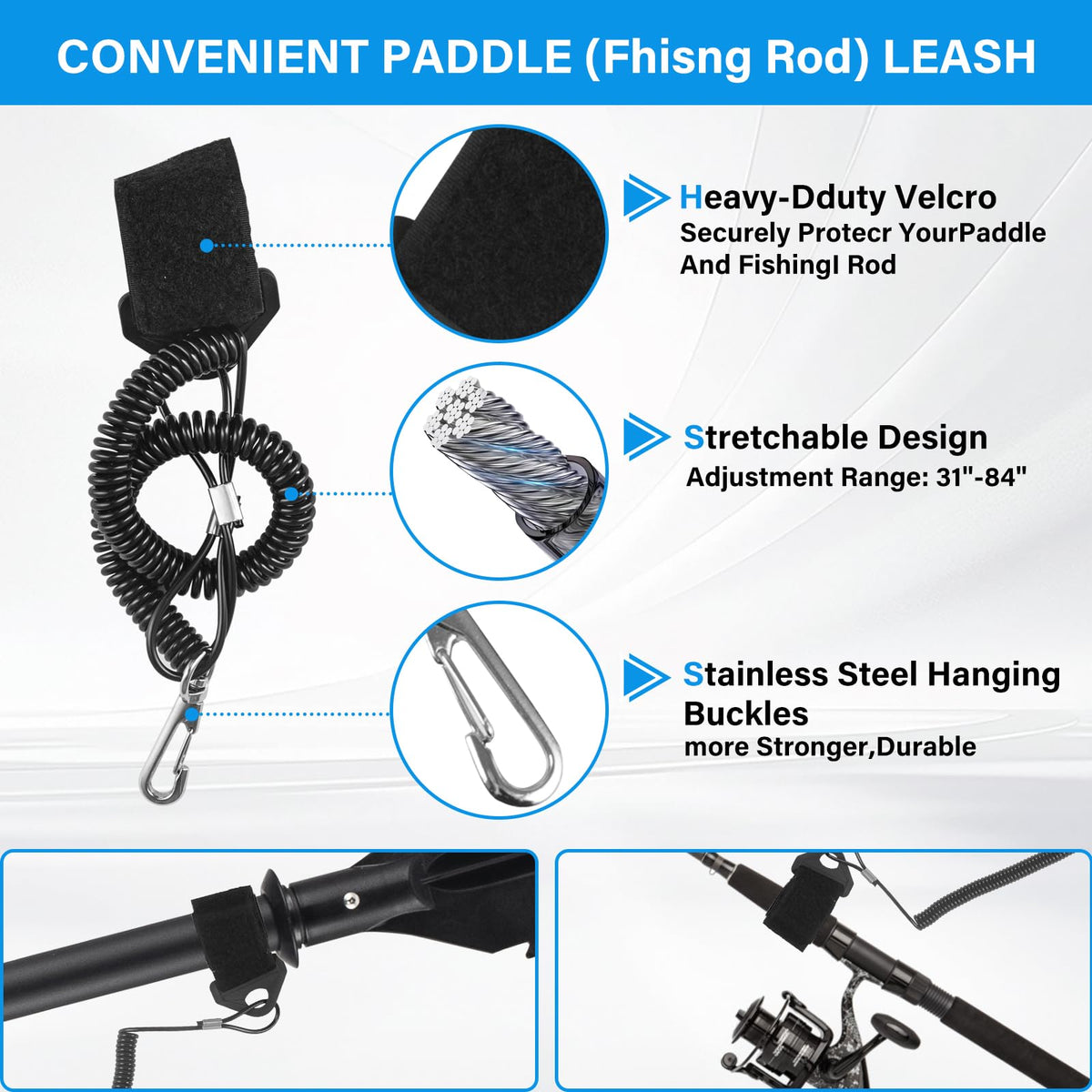 Adjustable Kayak Paddle with Paddle Leash V1107