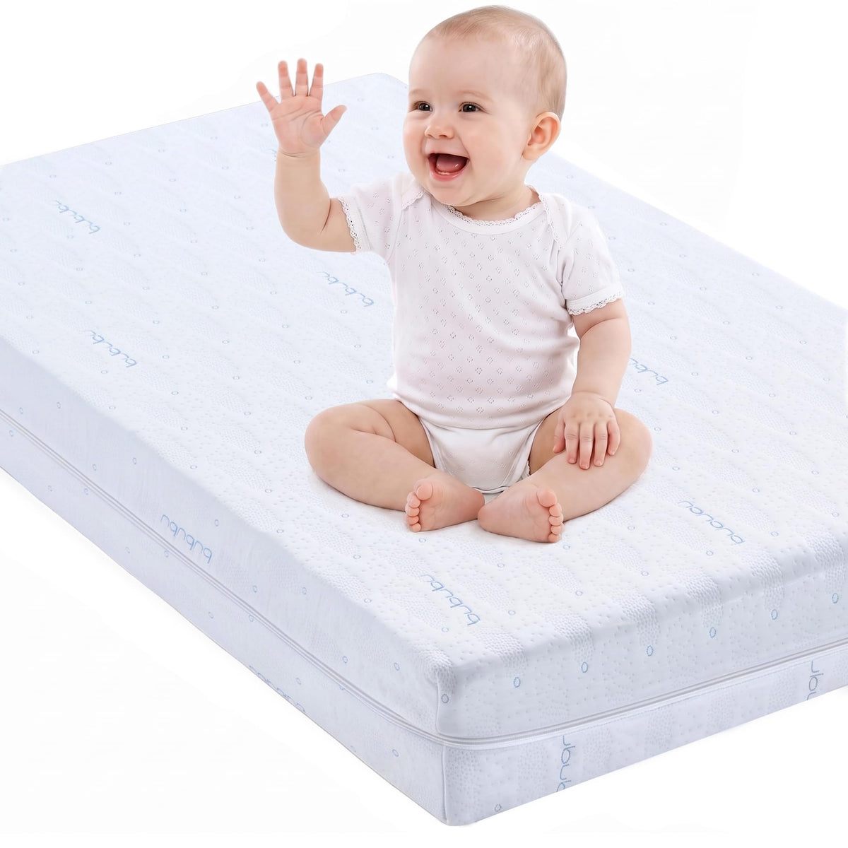 52x27.5x6 Dual-Sided Gel Memory Foam Crib Mattress P6308