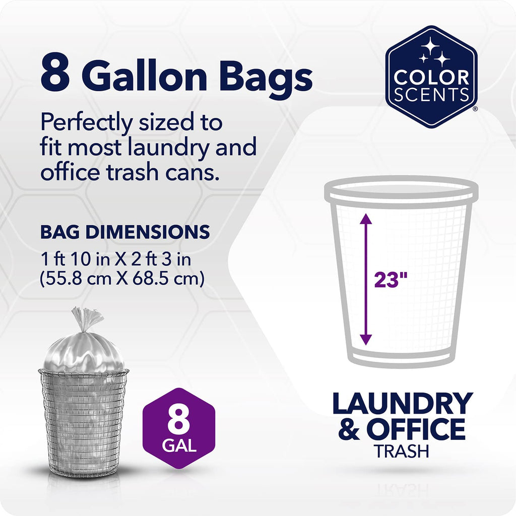8 Gallon Twist Tie Trash Bags J80572