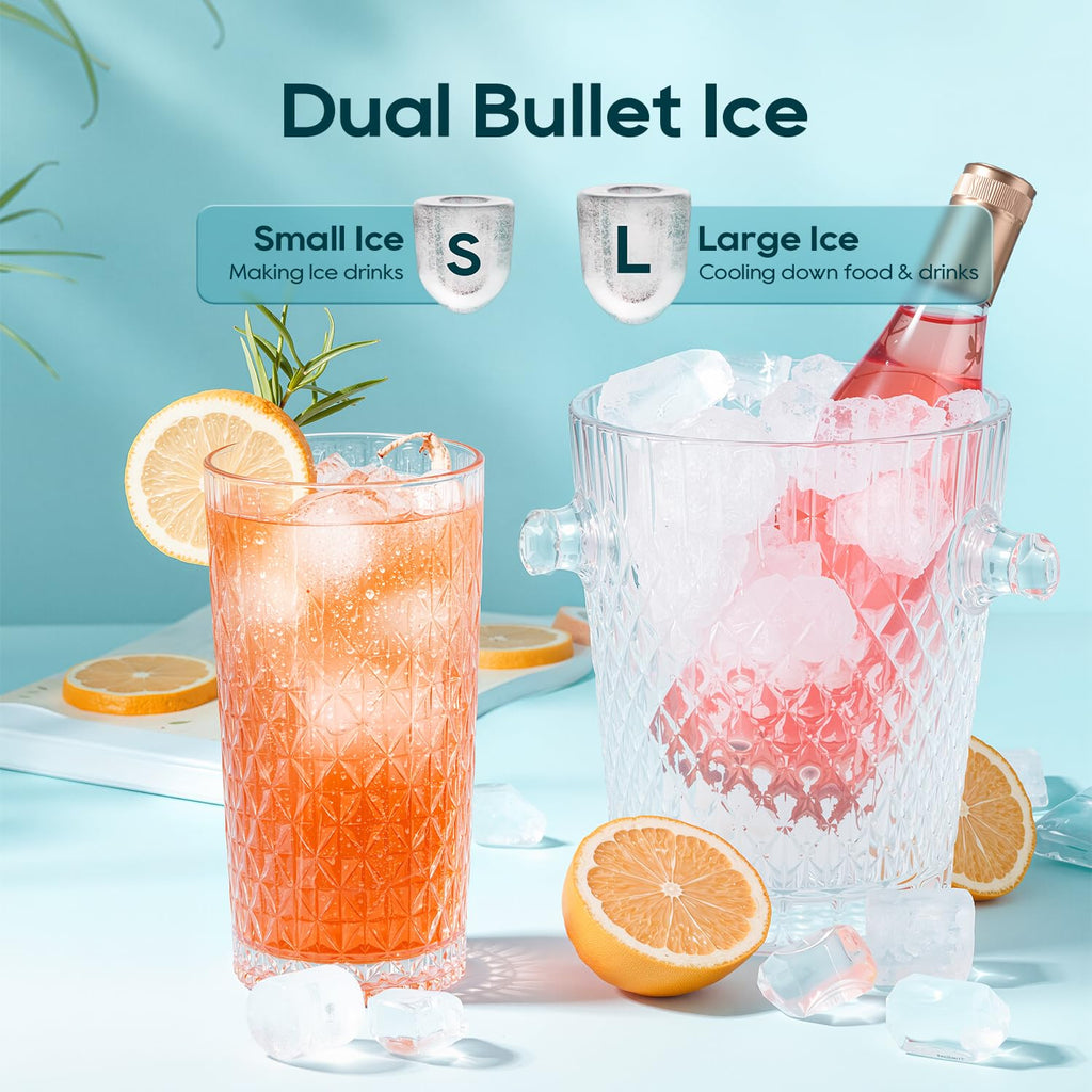 Countertop Ice Maker 9 Ice Cubes 26.5LBS/24H U355467