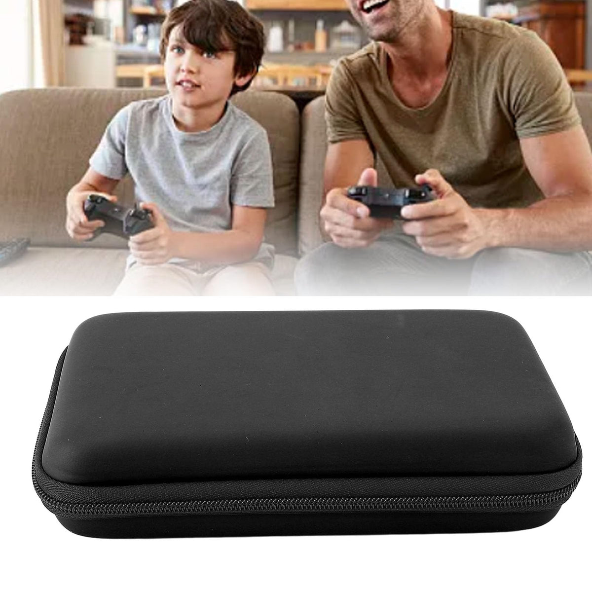 Black Hard Shell Carrying Case with 8 Game Slot D1149