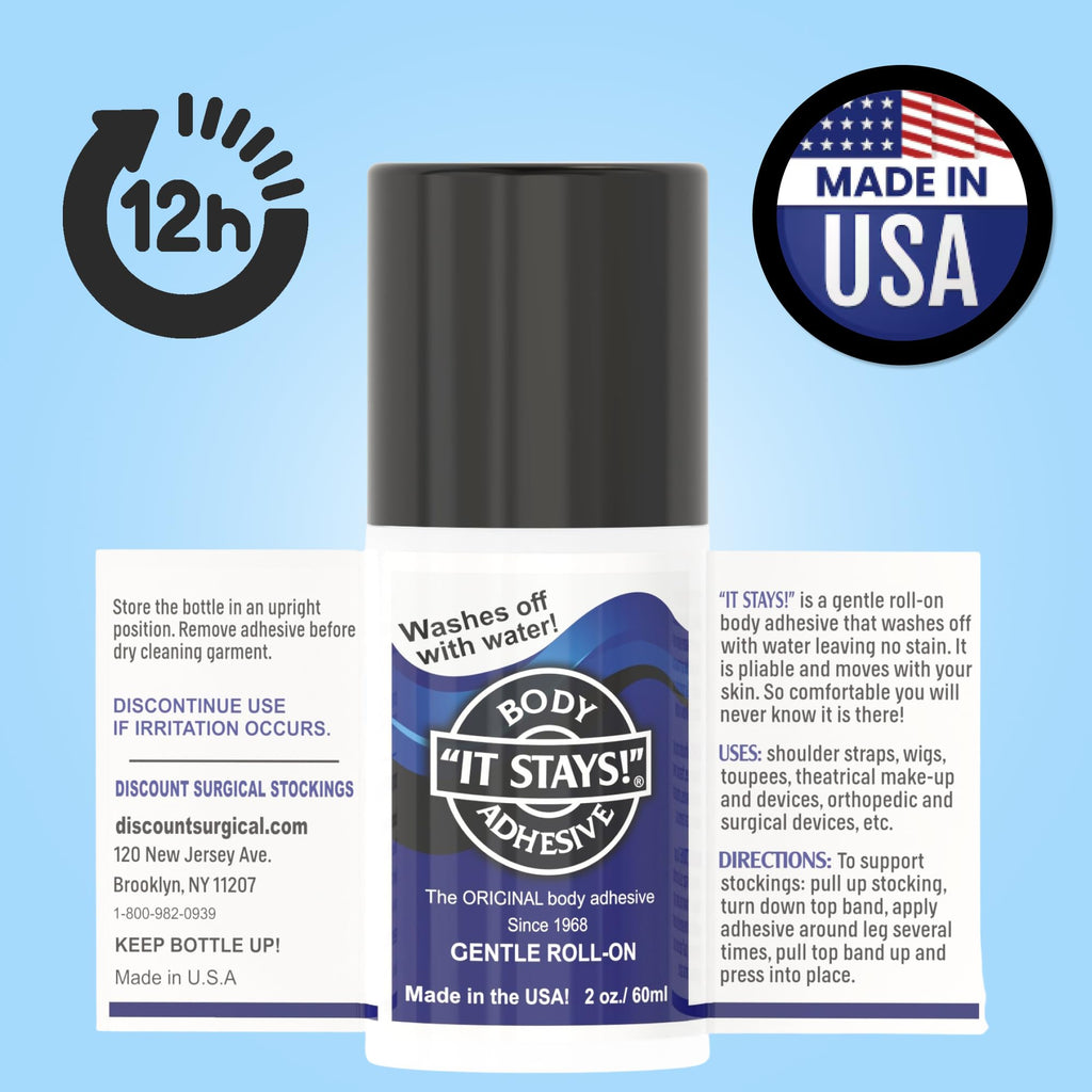 Roll-On Body Fixative Glue 2 oz 3 Bottle Value Pack C4562
